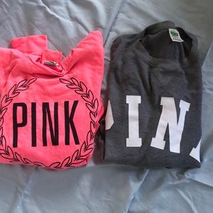 bundle with 2 pink sweatshirts
